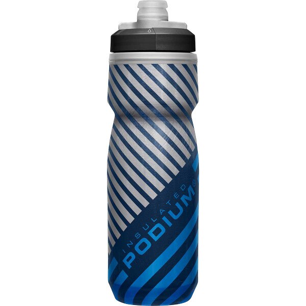 CamelBak Podium Chill Outdoor Water Bottle 21oz in Navy Blue Stripe